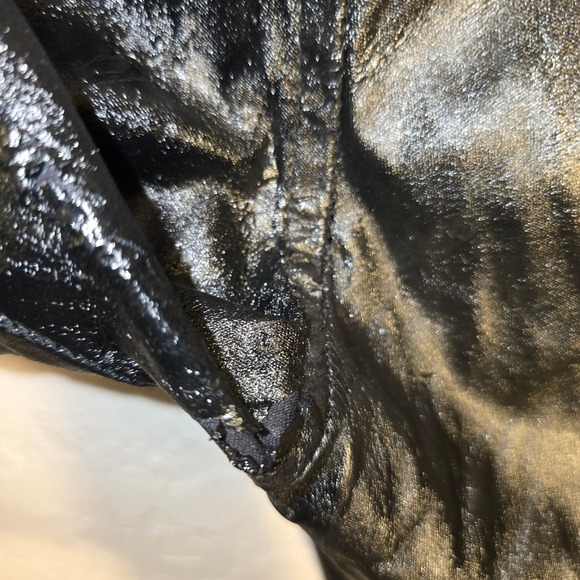 Lip Service 32x32 Faux Leather Pants Medium YKK Zipper Buckle GOTH Damage - Picture 11 of 16